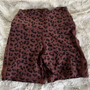 Ryderwear Mid Length Scrunchbum Cheetah Shorts 5”